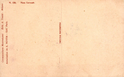 Vintage letterhead with text on a beige background