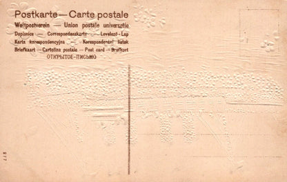 Glitter Greetings Postcard - Best Wishes, Steam Ship VT228