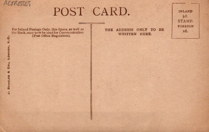 Vintage postcard with text and a line for writing the address.
