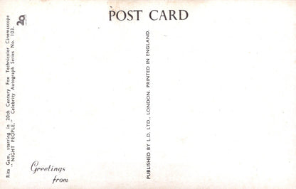 Back of a postcard with text and a light background