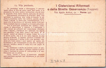 Load image into Gallery viewer, Italy Postcard - Rome, I Cistercensi Riformati o Della Stretta Osservanza SX430
