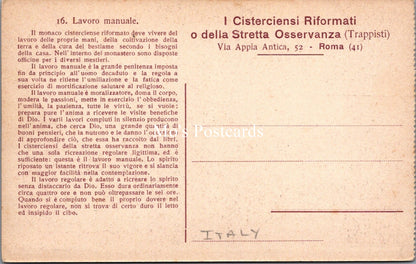 Italy Postcard - Rome, I Cistercensi Riformati o Della Stretta Osservanza SX431