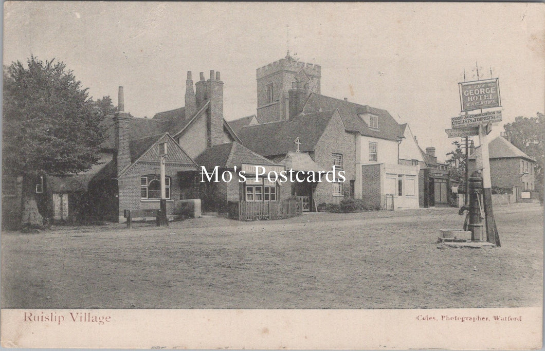 London Postcard - Ruislip Village, The George Hotel   SW17624