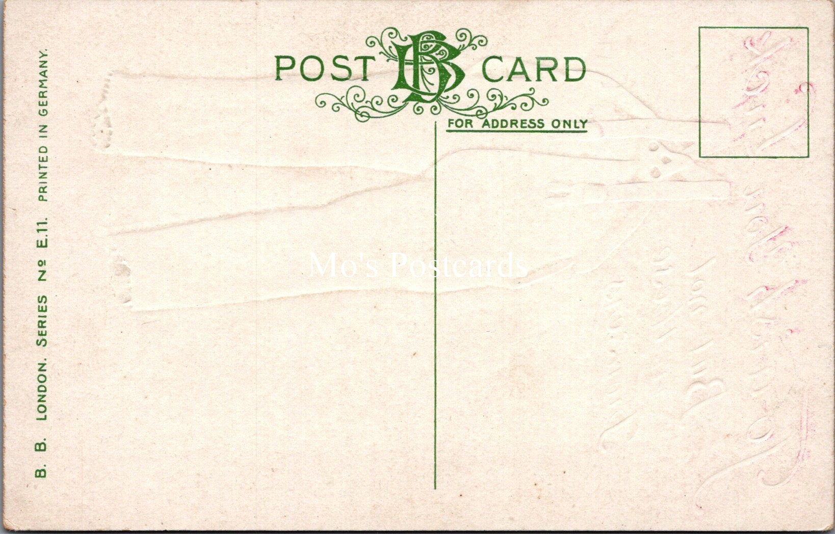 Embossed Comic Postcard - To Wish You Luck But Not In These Trousers SW17631