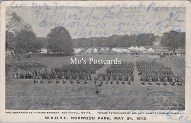 London Postcard - W.R.D.R.E, Norwood Park, May 24, 1915 - SW17742