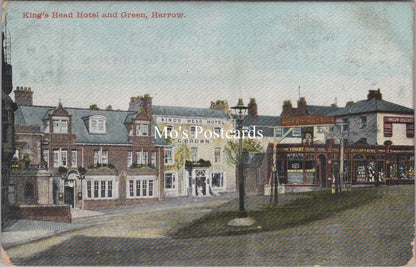 London Postcard - Harrow, King's Head Hotel and Green  SW17750