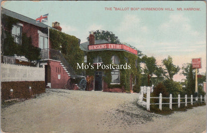 London Postcard - The "Ballot Box" Horsendon Hill, Nr Harrow SW17752