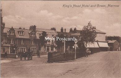 London Postcard - Harrow, King's Head Hotel and Green  SW17753
