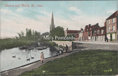 Huntingdonshire Postcard - St Ives Church and Waits  SW17759