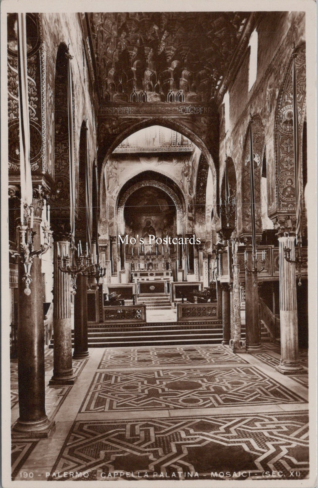 Italy Postcard - Palermo, Cappella Palatina, Mosaic SW17760