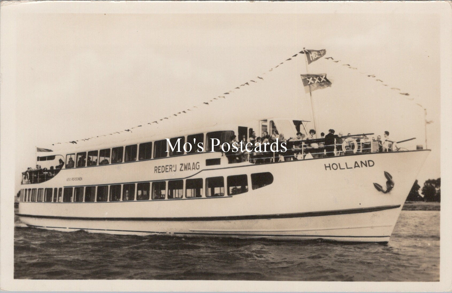 Netherlands Postcard - Reder'j Zwaag Ferry Boat, Amsterdam  SW17764