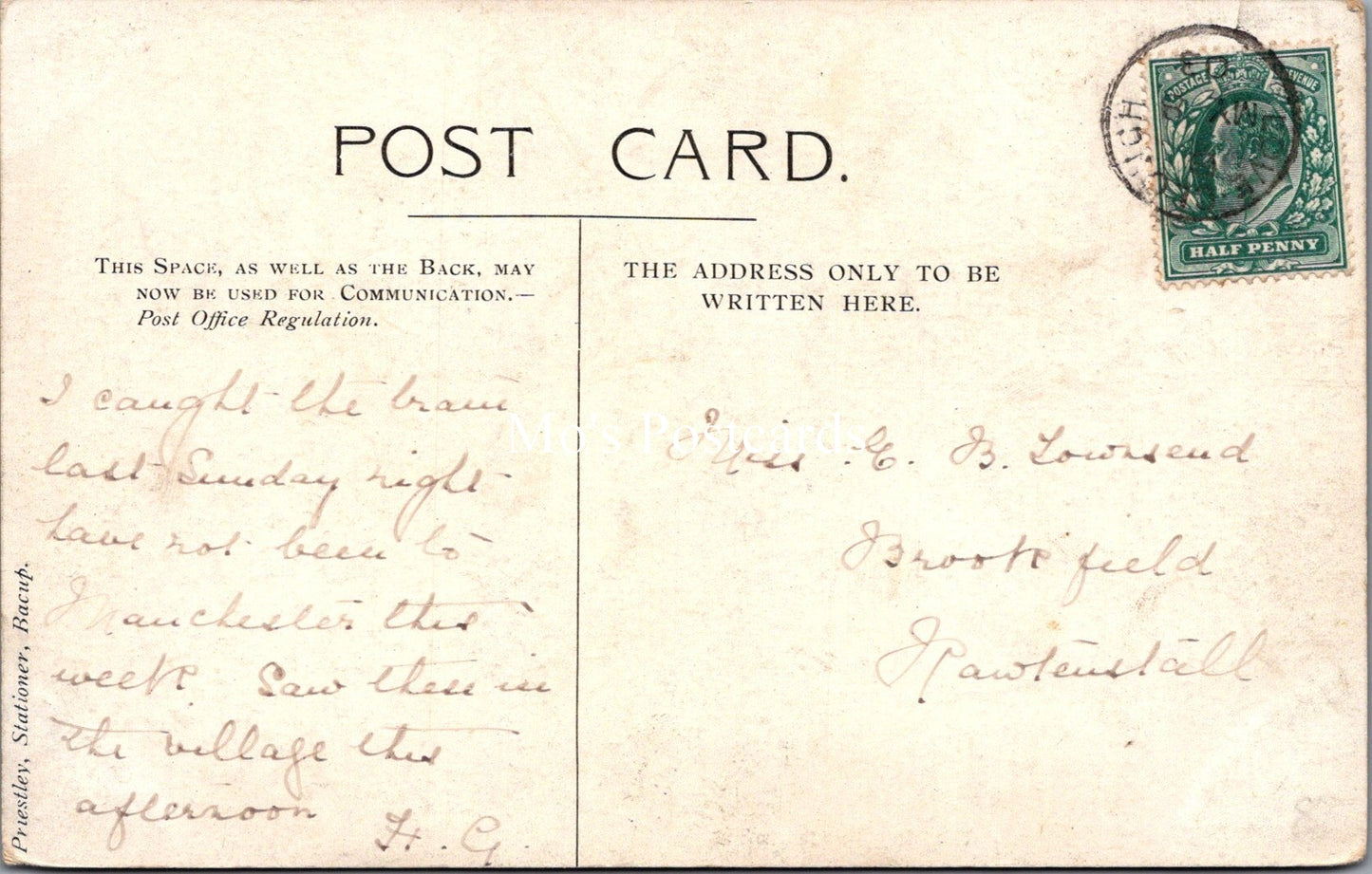 Lancashire Postcard - The Well, Goodshawfold  SW17765
