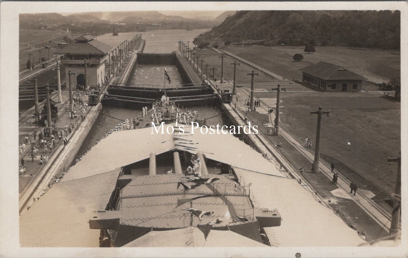 Naval History Postcard - Unidentified Warship, Unknown Location SW17768