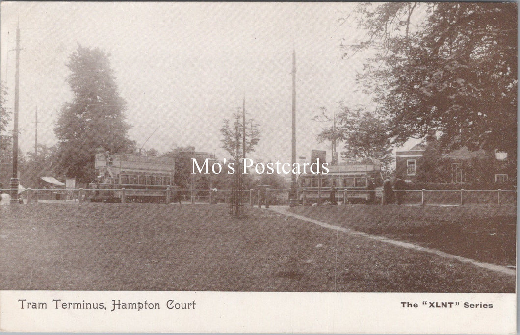 Middlesex Postcard - Hampton Court Tram Terminus  SW17780