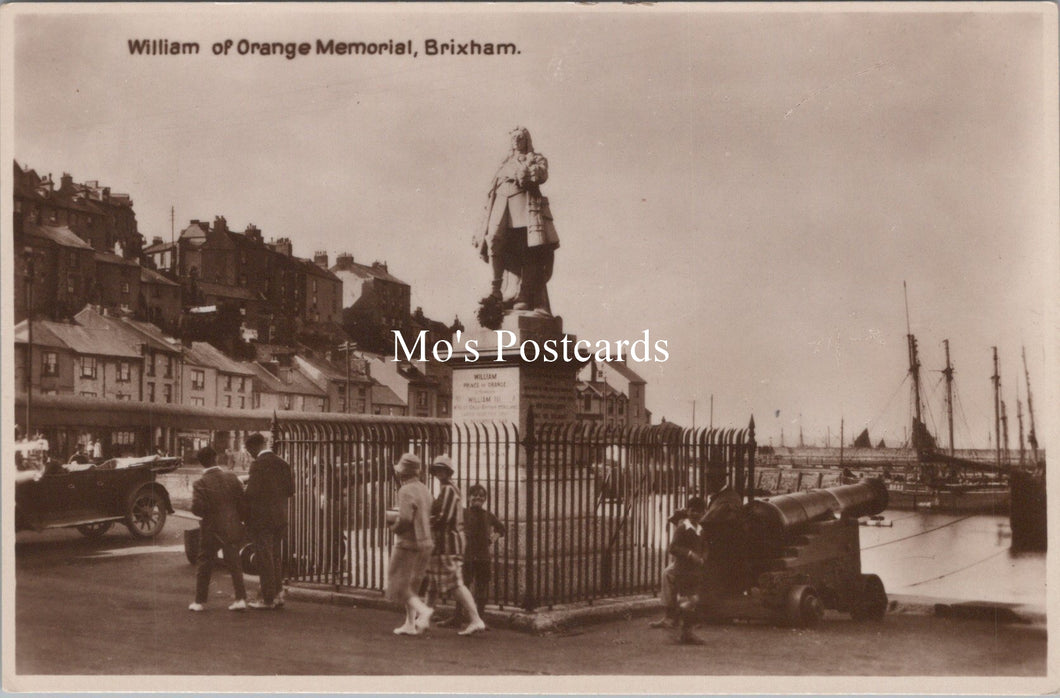 Devon Postcard - Brixham, William of Orange Memorial  SW18002