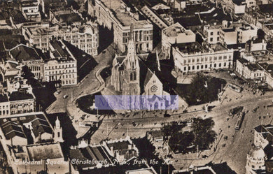 New Zealand Postcard - Aerial View of Cathedral Square, Christchurch  SW20192