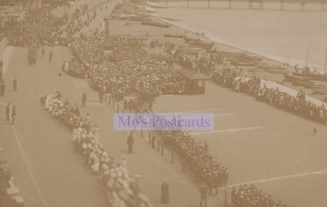 Unknown Location Postcard - Unidentified Seaside Town With a Pier   SW20218