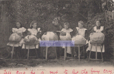 Bedfordshire Postcard - A Bedfordshire Lace School  SW20225 