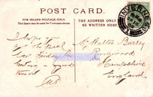 Load image into Gallery viewer, Vintage postcard with handwritten text and a stamp, featuring the word &#39;INVERNESS&#39;.
