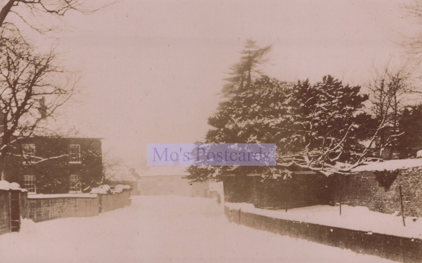 Unknown Location Postcard - Unidentified Village, Snow Scene  SW20241