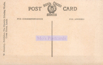 Vintage postcard with a beige background
