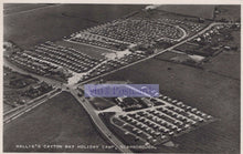 Load image into Gallery viewer, Aerial view of Wallis&#39;s Cayton Bay Holiday Camp in Scarborough, featuring rows of holiday cottages.
