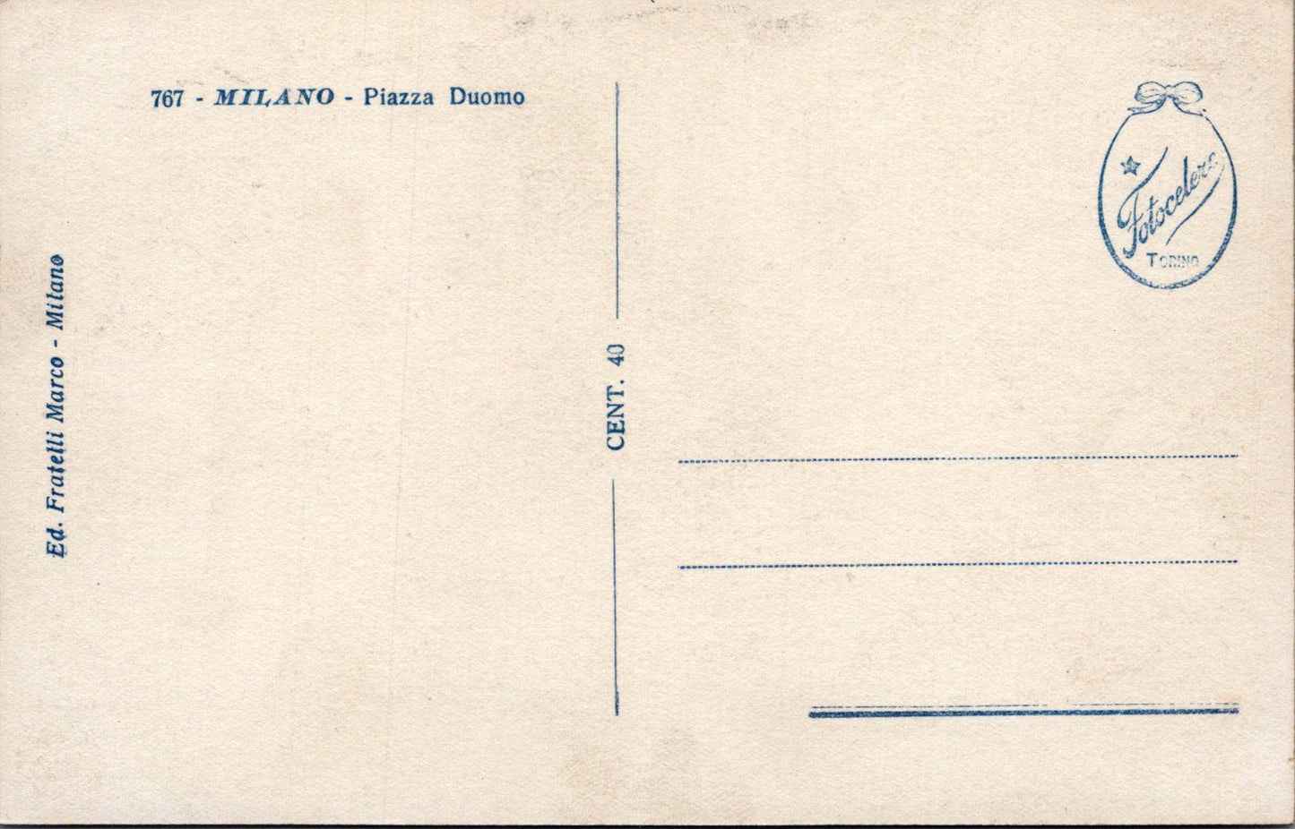Italy Postcard - Milan, Piazza Duomo  SW17441