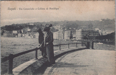 Italy Postcard -  Napoli, Via Caracciolo e Collina Di Posillipo   SW17442