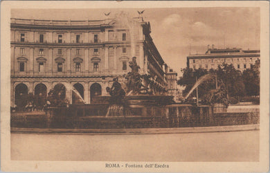Italy Postcard - Rome, Fontana Dell'Esedra   SW17462
