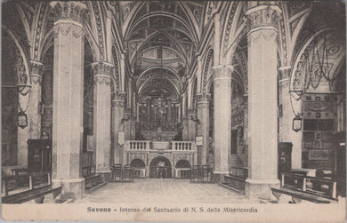 Italy Postcard - Savona, Interno Del Santuario    SW17470