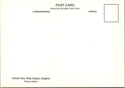 Sussex Postcard - Aerial View of Parham Park   SX296