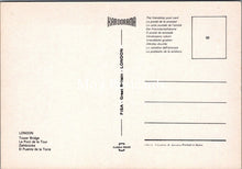 Load image into Gallery viewer, London Postcard - Destroyer Passing Under Tower Bridge SX304
