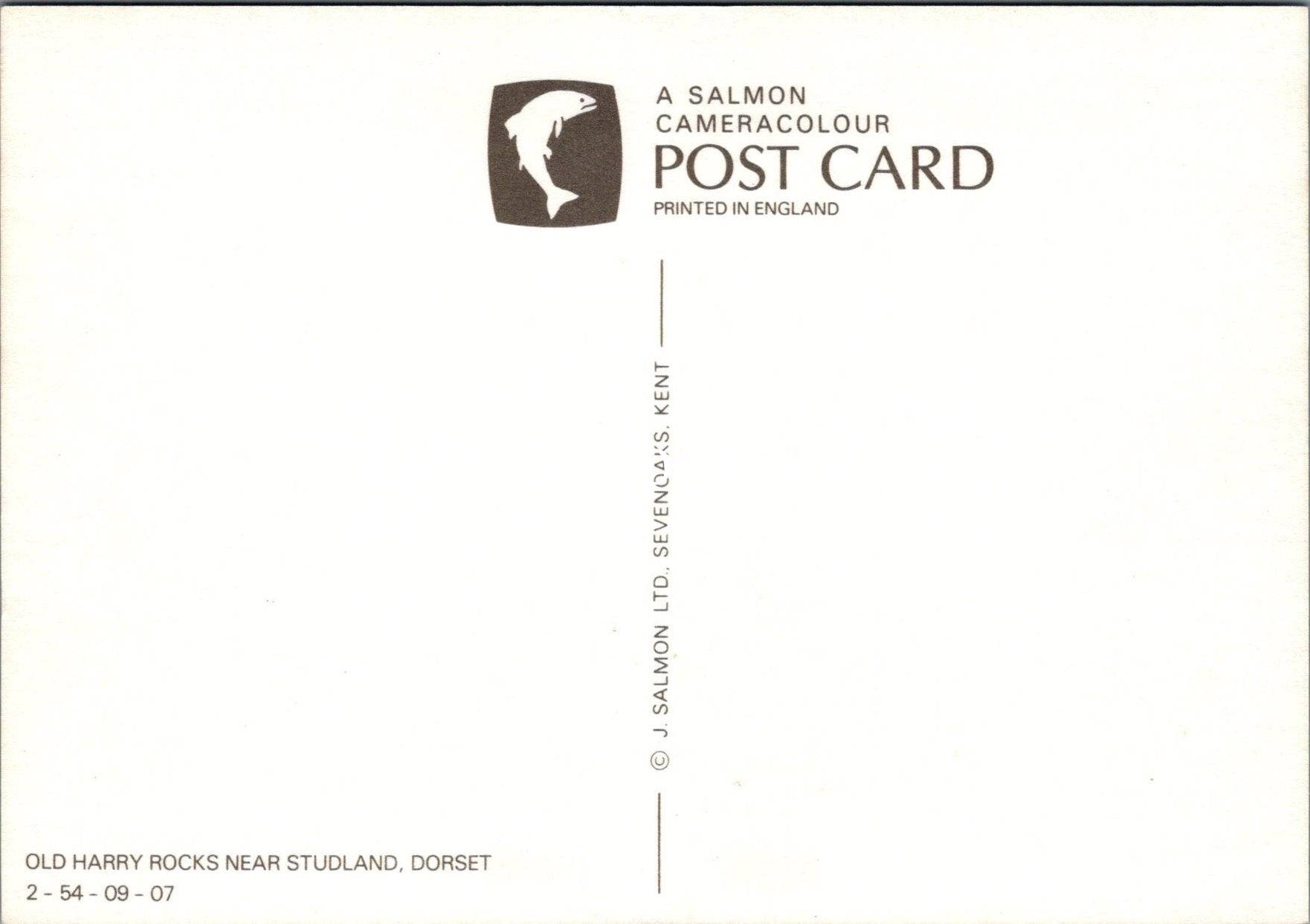 Dorset Postcard - Old Harry Rocks Near Studland  SX343