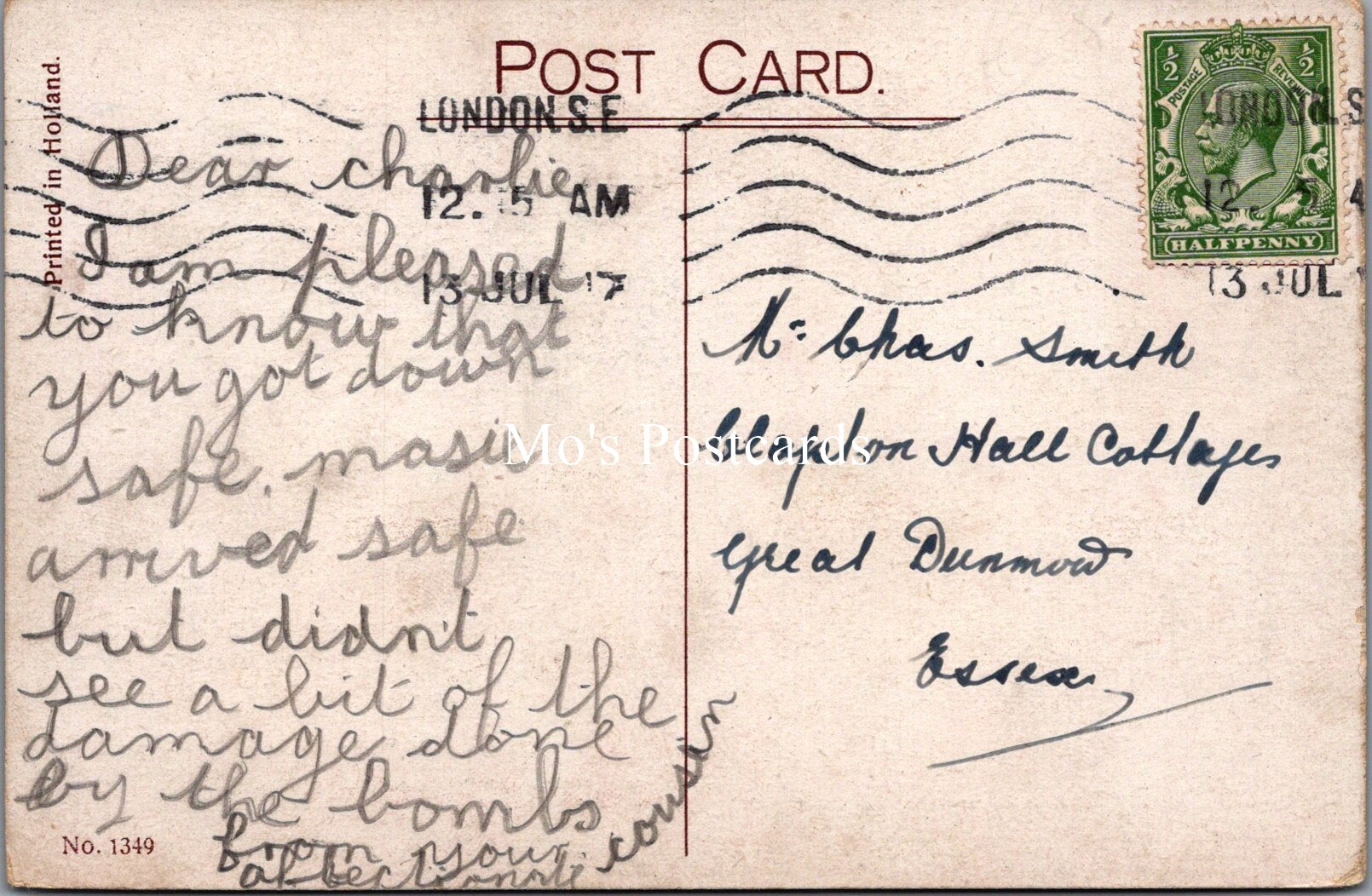 Nursery Rhymes Postcard - Jack and Jill, Donald McGill  SW17947