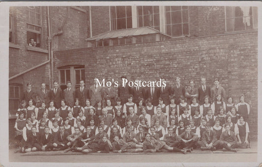 Education Postcard - School Boys and Girls and Their Teachers SW17958