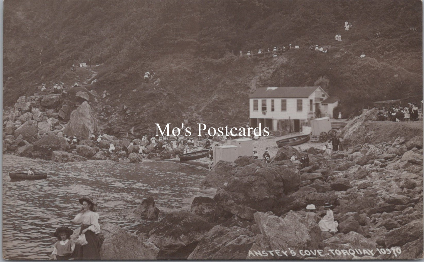 Devon Postcard - Anstey's Cove, Torquay   SW17971