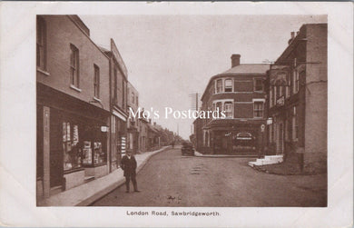 Hertfordshire Postcard - London Road, Sawbridgeworth  SW17977