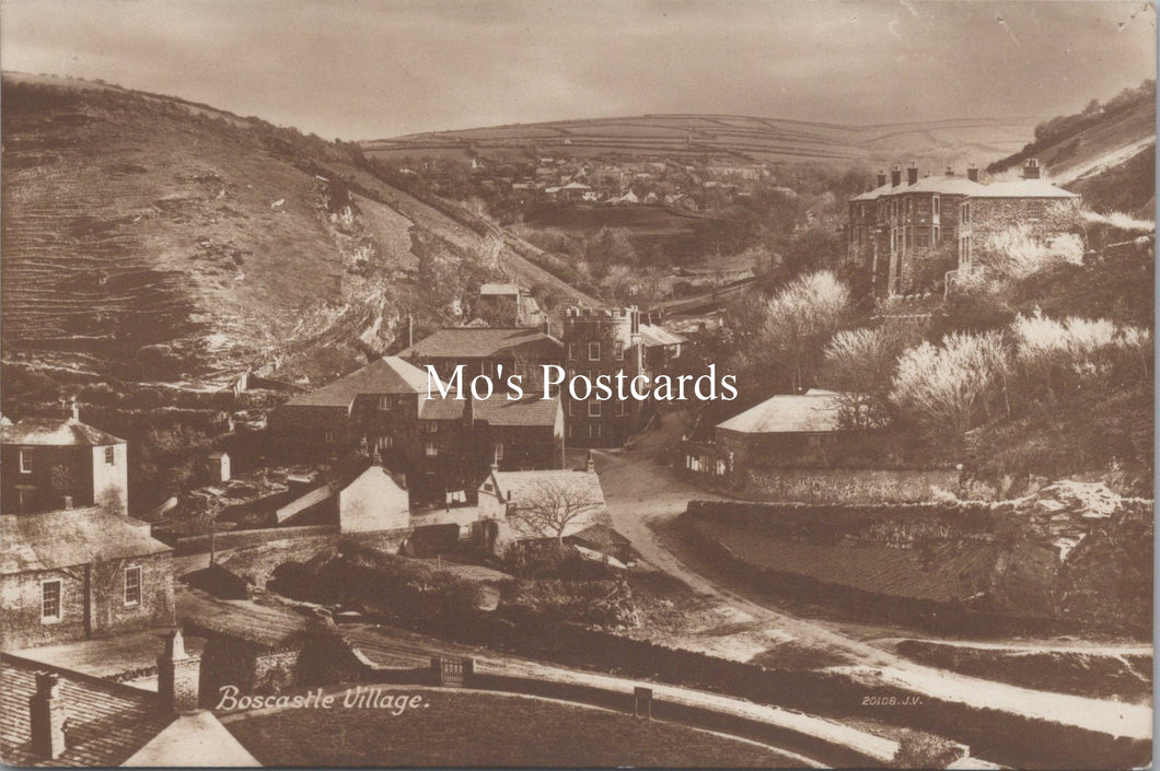Cornwall Postcard - Boscastle Village    SW18338