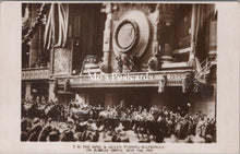 Load image into Gallery viewer, Royalty Postcard - T.M.The King &amp; Queen Passing Selfridges SW18348
