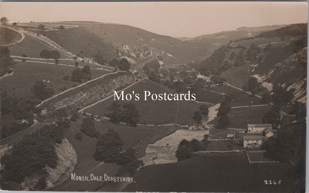 Derbyshire Postcard - View of Monsal Dale   SW18352
