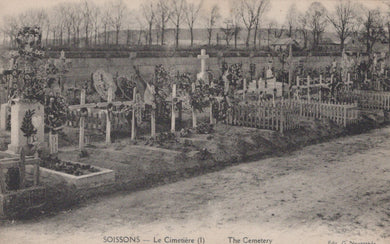France Postcard - Soissons, Le Cimetiere, The Cemetery  SW20626
