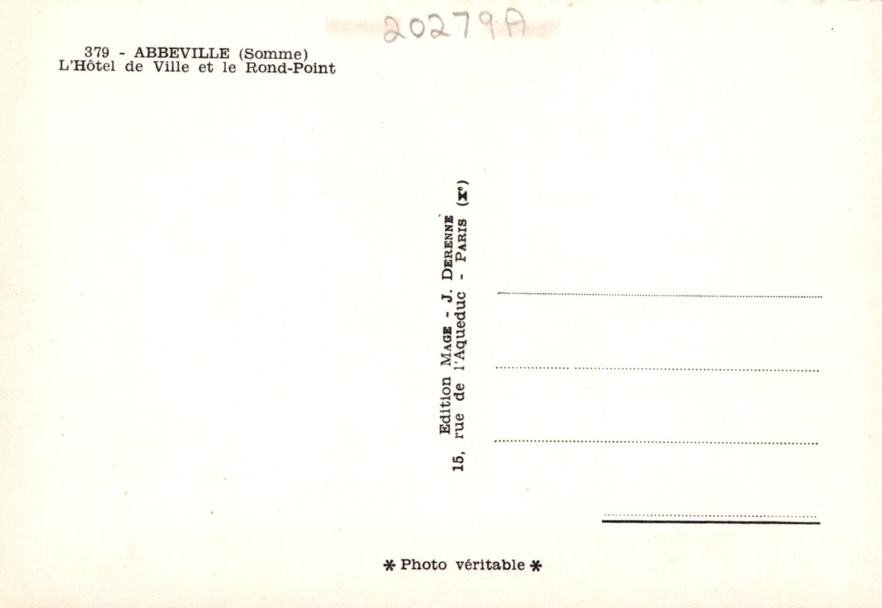 Vintage postcard with text and a blurred background
