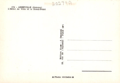 Vintage postcard with text and a blurred background