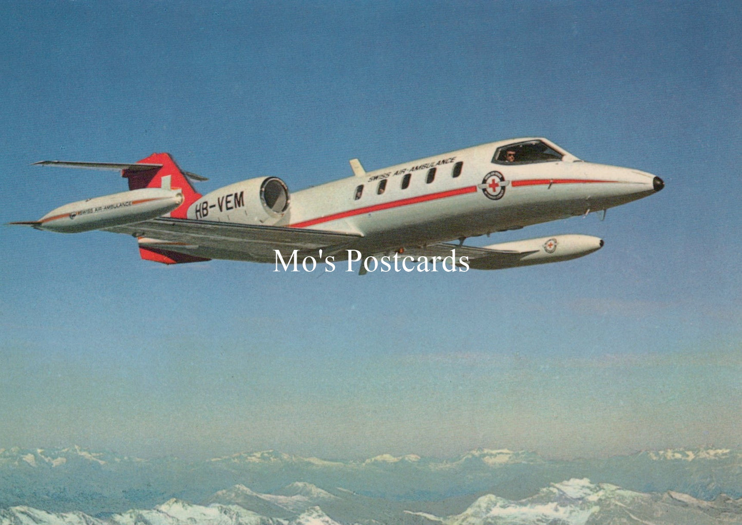 Civil Aviation Postcard - Ambulanz-Jet Typ Lear 35A Aeroplane  SW19009