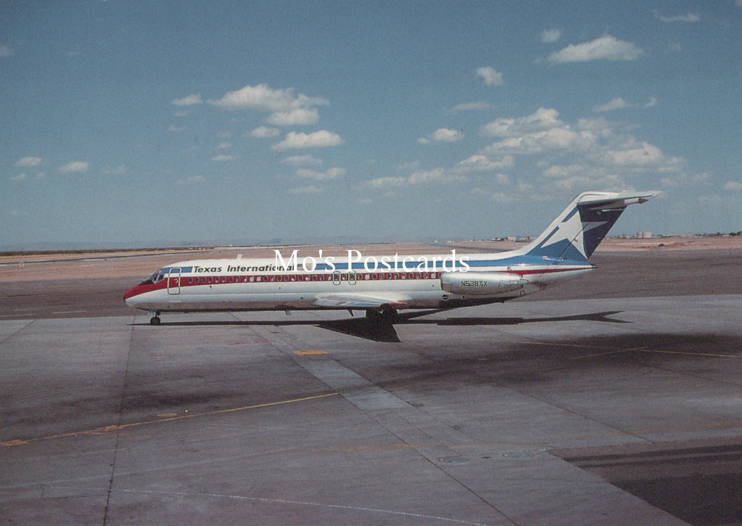 Civil Aviation Postcard - Texas International Airlines Aeroplane  SW19101
