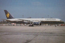 Load image into Gallery viewer, Civil Aviation Postcard - Caledonian Boeing 757-236 Aeroplane  SW19104
