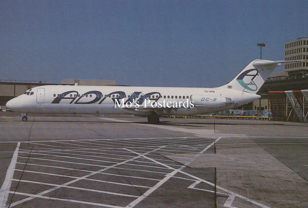 Civil Aviation Postcard - Adria Douglas DC-9-33CF Aeroplane  SW19105
