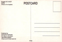 Load image into Gallery viewer, Civil Aviation Postcard - Adria Douglas DC-9-33CF Aeroplane  SW19105

