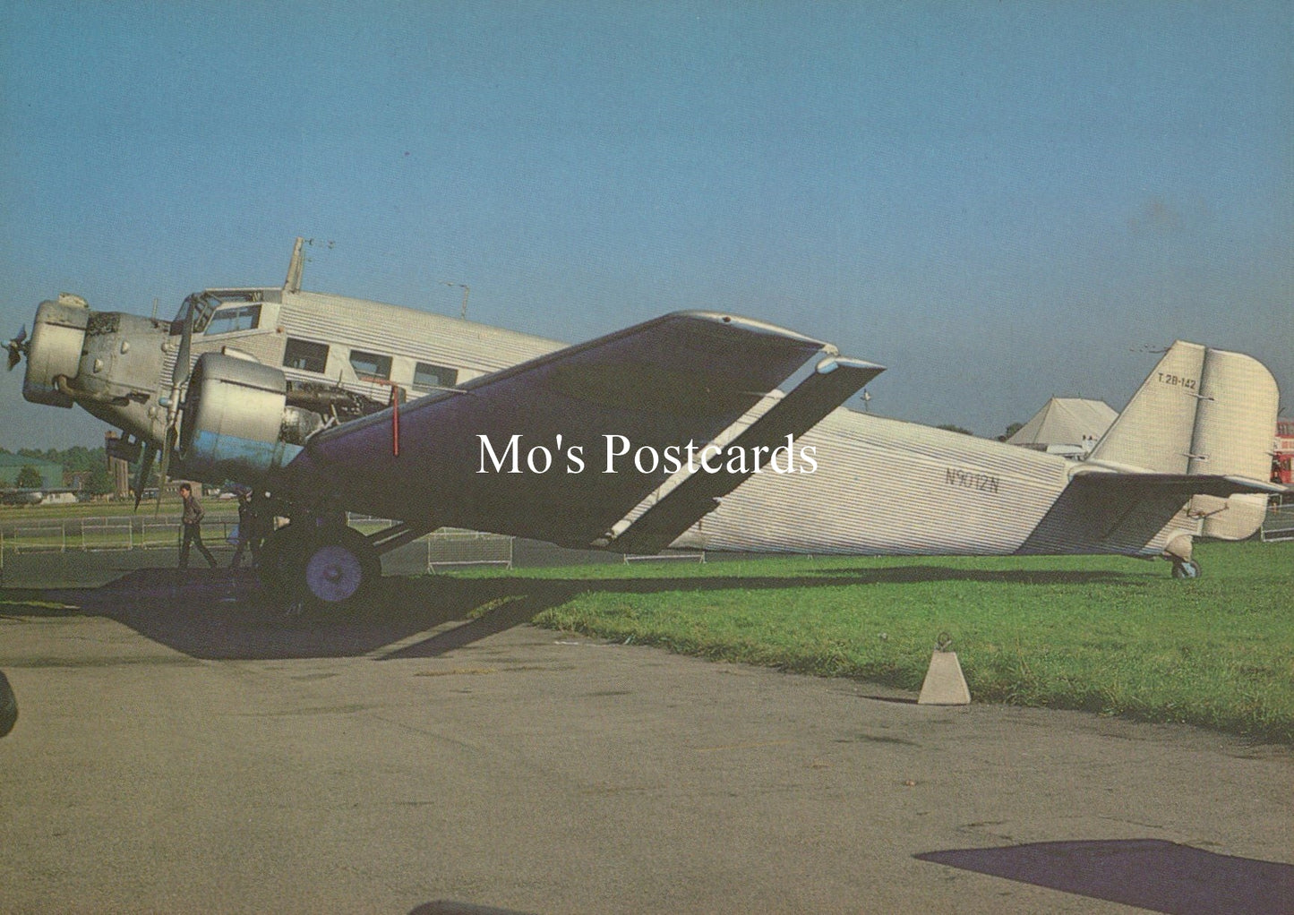 Civil Aviation Postcard - Lufthansa Junkers JU52 Aeroplane  SW19106