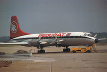 Load image into Gallery viewer, Vintage aircraft with &#39;Redcruit&#39; branding on a tarmac
